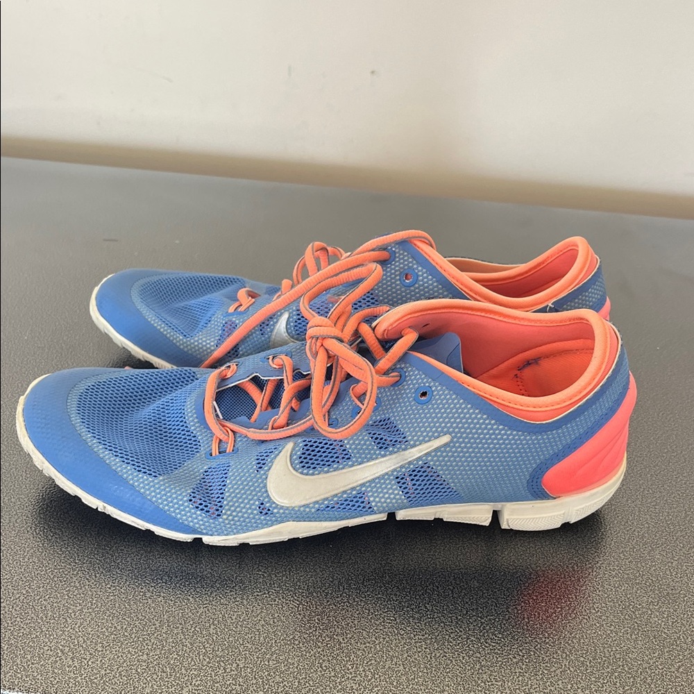 Nike Blue and Coral Training Shoes